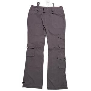 Fashion Collection Women’s Y2K Flared Cargo Pants - Pockets Adjustable (NWT) - L